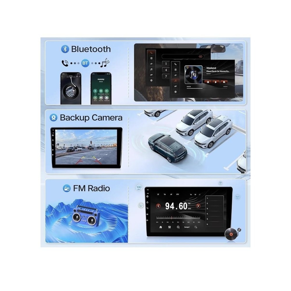 Leadfan 10.1in Android Car Stereo Nissan Sentra 2013-2019 CarPlay 2+32G WiFi - Picture 7 of 10